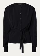 French Connection Arezzol blouse met strikceintuur