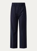 MaxMara Hateley high waist loose fit cropped pantalon van wol
