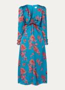L.K.Bennett Celeste midi jurk met bloemenprint en pofmouw