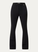 Fabienne Chapot Becky high waist flared pantalon met steekzakken