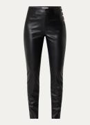 Fifth House Gena high waist slim fit broek van imitatieleer