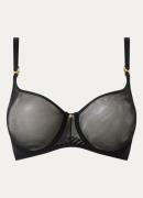 Aubade Sheer Emotion beugel bh van mesh met borduring