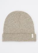 Barts Kirinda ribgebreide muts in wolblend