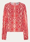 Essentiel Antwerp Inemy top met slangenprint