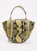Wandler Hortensia Mini handtas van leer met slangenprint