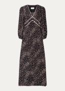 ba&sh Derby maxi tuniekjurk met stippenprint