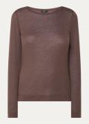 Claudia Sträter Longsleeve in kasjmierblend met lange mouwen