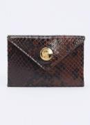 Jacquemus Enveloppe pasjeshouder van kalfsleer met slangenstructuur