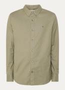 Calvin Klein Classix Oxford regular fit overhemd met logoborduring
