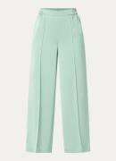 Claudia Sträter High waist wide fit pantalon van satijn