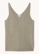 Reiss Mika fijngebreid vest met lurex