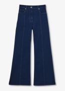 Reiss June high waist flared jeans met donkere wassing
