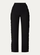 L.K.Bennett Orla high waist loose fit pantalon met franjes