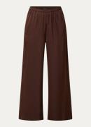 French Connection Bernadetta high waist wide fit pantalon van satijn m...