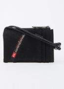 Diesel Pasjeshouder van denim met details van leer