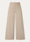 Claudia Sträter High waist wide fit pantalon met steekzakken