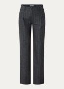 BRAX Peggy high waist loose fit pantalon met krijtstreep