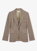 Reiss River single-breasted blazer met ruitdessin