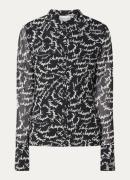 Fabienne Chapot Kevis blouse met logoprint