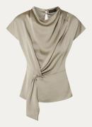 Bruuns Bazaar AcaciaBBTinja tuniek van satijn met strikdetail