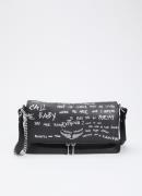 Zadig&Voltaire Rocky II schoudertas van leer met verstelbare schouderr...
