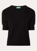 Benetton Fijngebreide top van scheerwol