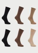 Ralph Lauren Crew sportsokken met logo in 6-pack