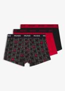 HUGO Boxershorts met logoband in 3-pack