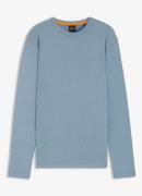 BOSS Tempesto longsleeve met structuur en logo