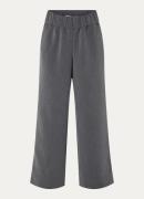 Selected Patricia mid waist wide fit pantalon met steekzakken