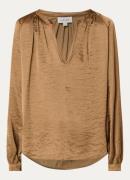 Aaiko Alanza tuniek van satijn met V-hals