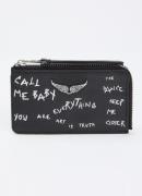 Zadig&Voltaire Ritsportemonnee van leer met print