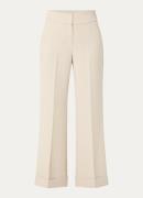 Claudia Sträter High waist flared pantalon met steekzakken