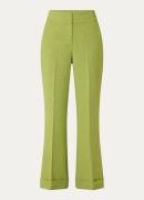 Claudia Sträter High waist flared pantalon met steekzakken