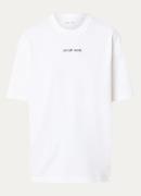SAMSØE SAMSØE Dinner T-shirt met logo- en backprint