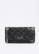 Zadig&Voltaire Rock II clutch van lamsleer met quilt patroon