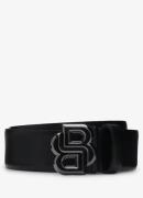 BOSS Icon riem van leer met logo