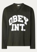 Obey Longsleeve met logoprint