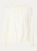 Selected Iris tuniek in lyocellblend met ruches