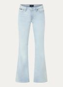 Denham Ami high waist flared jeans met lichte wassing