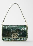 L.K.Bennett Zoe Trim schoudertas met pailleten en afneembare schouderr...