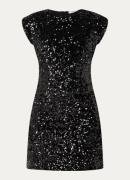 Co'Couture Roslyn mini jurk met pailletten en schoudervulling