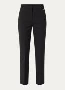 NIKKIE Mumbai high waist slim fit pantalon met details van satijn