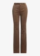 Ralph Lauren High waist flared fit broek van corduroy met steekzakken