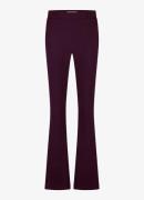 Studio Anneloes Flair mid waist flared fit broek van travelstof