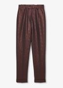Reiss Sienna high waist tapered fit pantalon met metallic finish