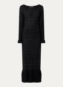 Sandro Gebreide midi jurk met strass