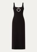 Sandro Maxi jurk met cut-out detail en strass