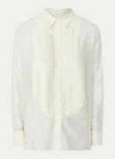 Selected Iris semi-transparante blouse in lyocellblend met plissé