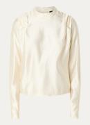 NIKKIE Ohino tuniek van satijn met plooidetai